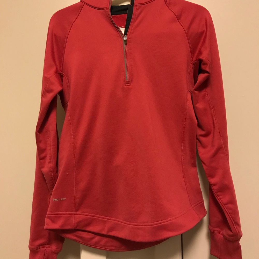 Pink Nike half zip